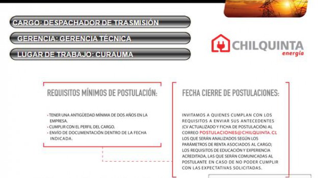 Concurso Interno: Despachador de Transmisión