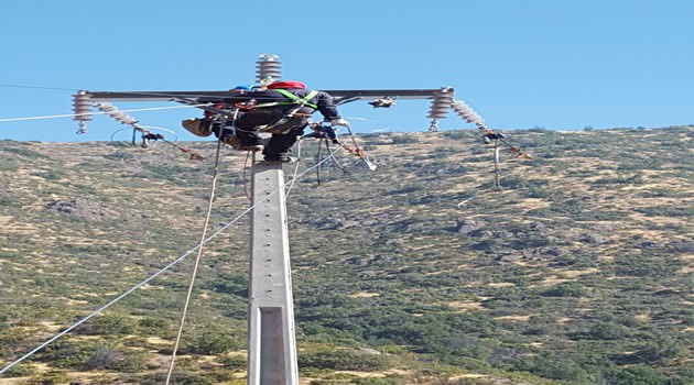 Finaliza proyecto nueva posición línea de transmisión Catemu-Los Angeles.