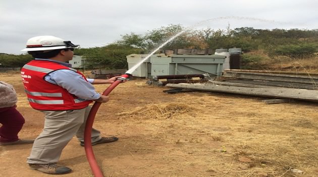 Entrenamiento para casos de incendio forestal en las cercanías del CCTA y Club de Campo