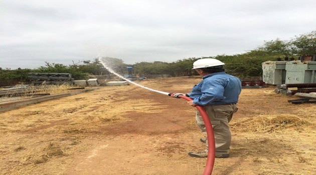 Entrenamiento para casos de incendio forestal en las cercanías del CCTA y Club de Campo