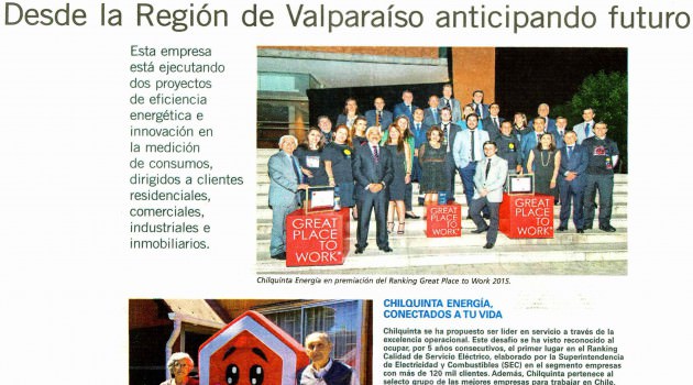 Chilquinta Energía: Desde la Región de Valparaíso anticipando futuro