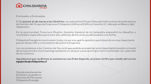 Participa en la Primera Reunión de Metas 2016