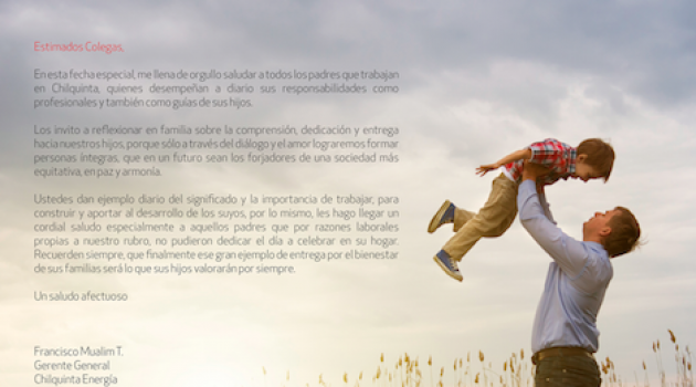 Saludo Día del Papá - Francisco Mualim, Gerente General