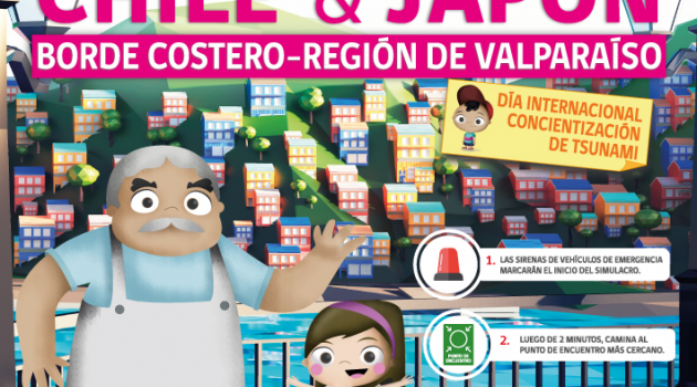 Simulacro Sismo - Tsunami en costas de Valparaíso