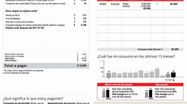 Chilquinta Energía estrenó nuevo diseño de boletas