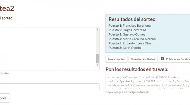 Tenemos ganadores del concurso relámpago
